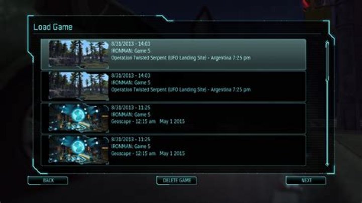 Too many savegames...