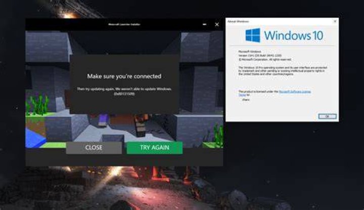 Unable to install Minecraft Java, error code 0x80131509
