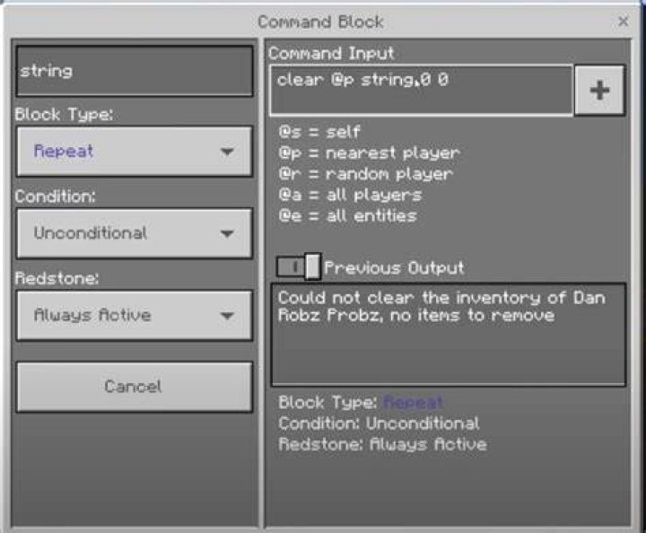 visual of the command blocks