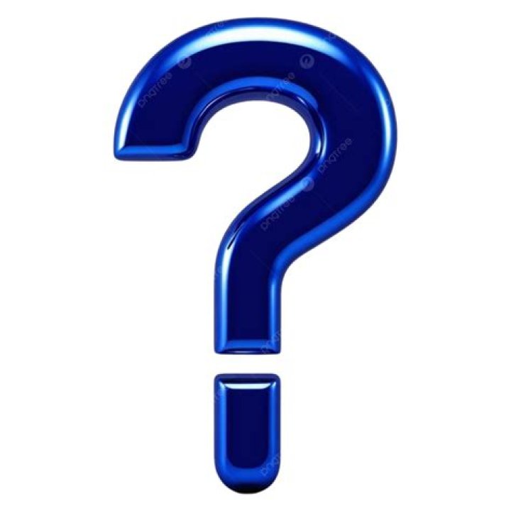 what a blue question mark looks like