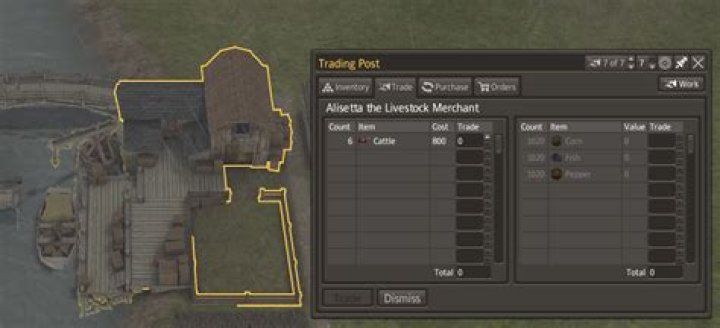 What causes the trade window to be grayed out in the Trading Post?