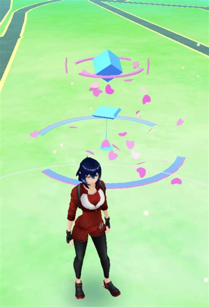 What do the hearts around a Pokestop mean?