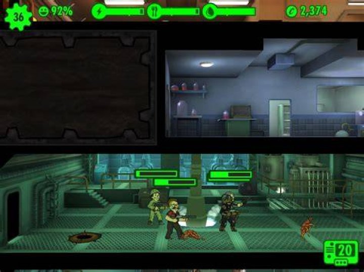 What happens when a vault dweller levels?