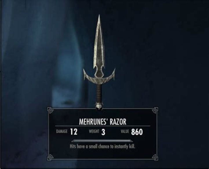 What is the chance of Mehrune's Razor to proc?