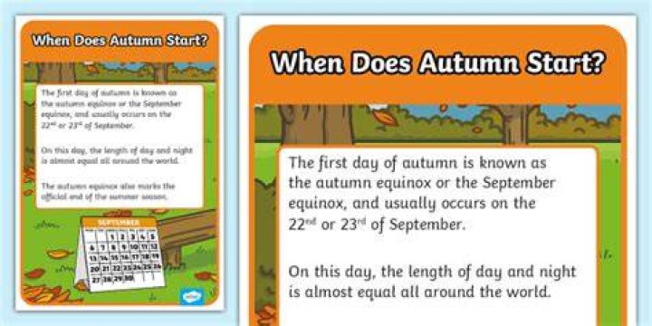 When does Autumn begin?
