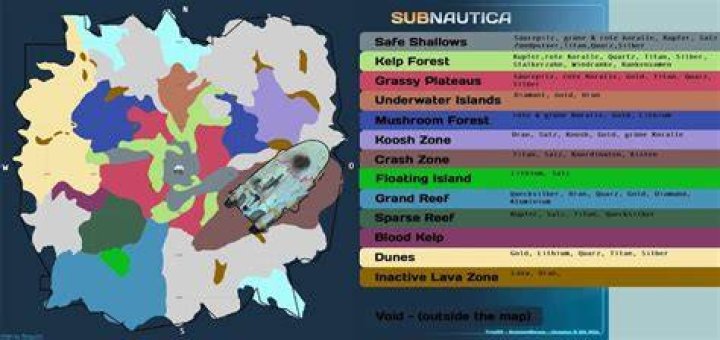 Where are the grassy plateaus caves in Subnautica?