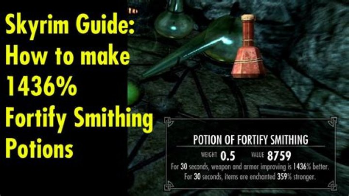 Where can I find some smithing potions in Skyrim?