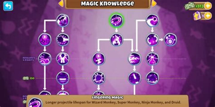 Why are magic monkeys popping purple Bloons?