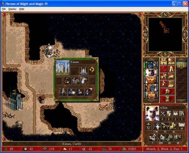 Why can't I see the amount of troops in an enemy town sometimes in HoMM 3?
