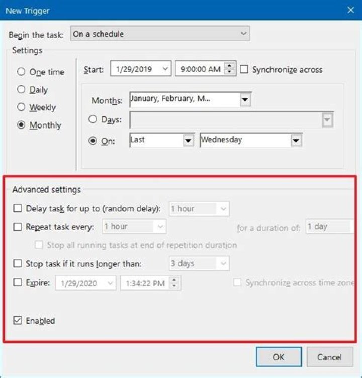 Windows Task Scheduler - Start a Program