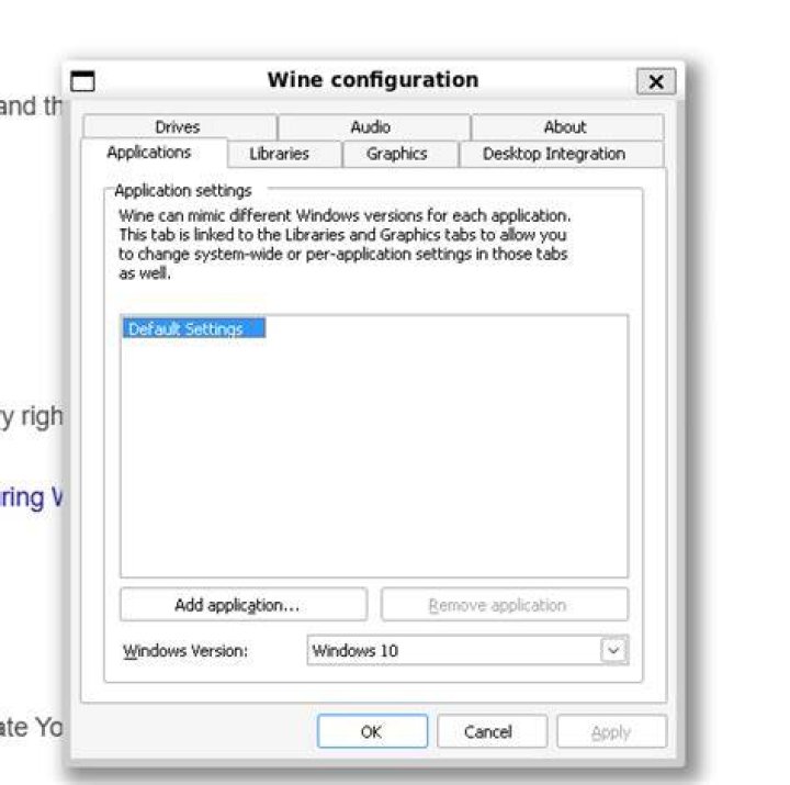 Wine configuration